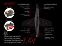 HSDJETS 1800mm SUPER VIPER FRP Turbine