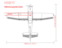 HSDJETS 2000mm HSDJETS-182 Red Colors PNP with EC5 Battery Connector