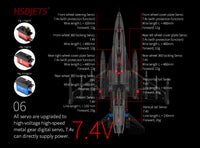 HSDJETS HF-16 FOAM TURBINE PNP