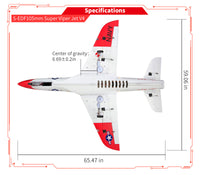 HSDJETS S-EDF 105mm Super Viper PNP 12S