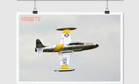 HSDJETS T-33 Foam Turbine Yellow ribbon Colors PNP XT60 plug